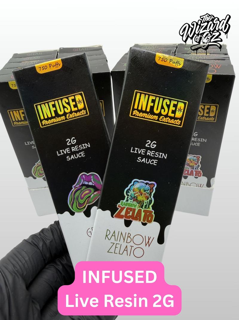 INFUSED Live Resin Vapes 2G