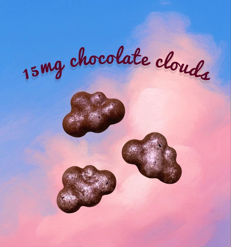 15mg Live Resin Chocolate Cloud Edibles ☁️